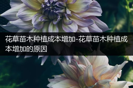 花草苗木种植成本增加-花草苗木种植成本增加的原因