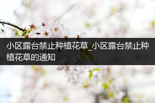 小区露台禁止种植花草_小区露台禁止种植花草的通知