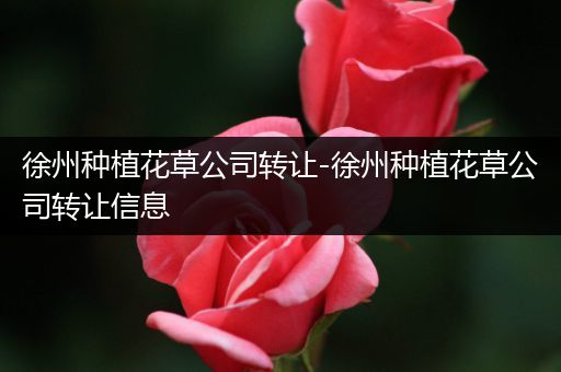 徐州种植花草公司转让-徐州种植花草公司转让信息