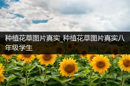 种植花草图片真实_种植花草图片真实八年级学生
