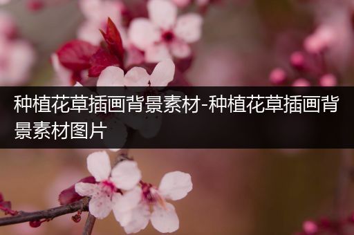 种植花草插画背景素材-种植花草插画背景素材图片