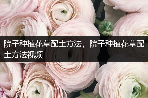 院子种植花草配土方法，院子种植花草配土方法视频