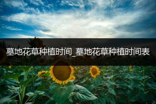 墓地花草种植时间_墓地花草种植时间表