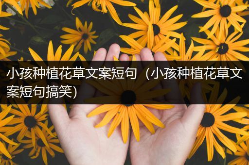 小孩种植花草文案短句（小孩种植花草文案短句搞笑）