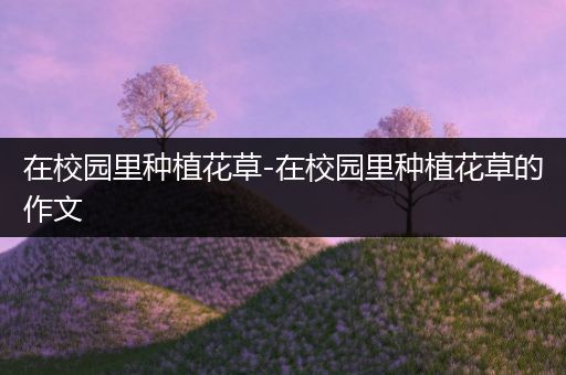 在校园里种植花草-在校园里种植花草的作文