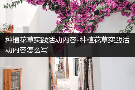 种植花草实践活动内容-种植花草实践活动内容怎么写