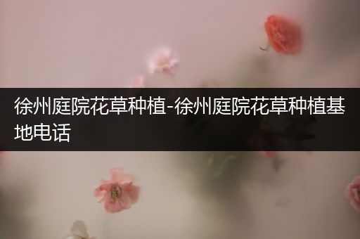 徐州庭院花草种植-徐州庭院花草种植基地电话