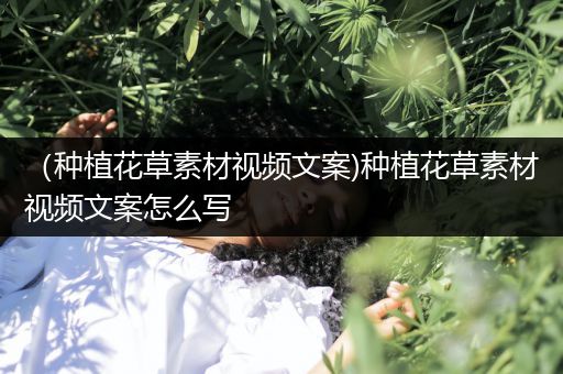 （种植花草素材视频文案)种植花草素材视频文案怎么写