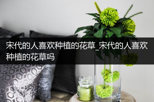 宋代的人喜欢种植的花草_宋代的人喜欢种植的花草吗
