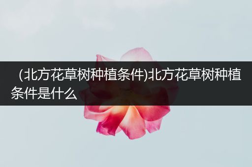 （北方花草树种植条件)北方花草树种植条件是什么