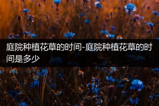 庭院种植花草的时间-庭院种植花草的时间是多少