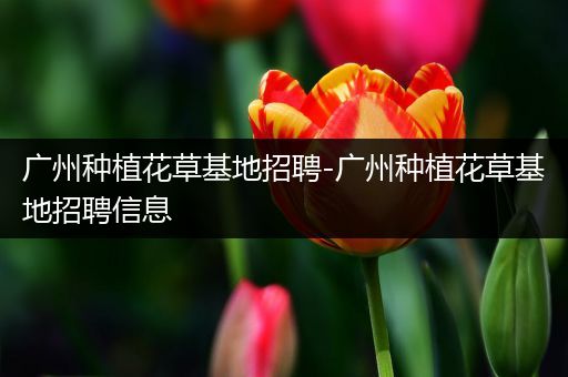 广州种植花草基地招聘-广州种植花草基地招聘信息
