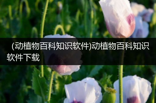 （动植物百科知识软件)动植物百科知识软件下载