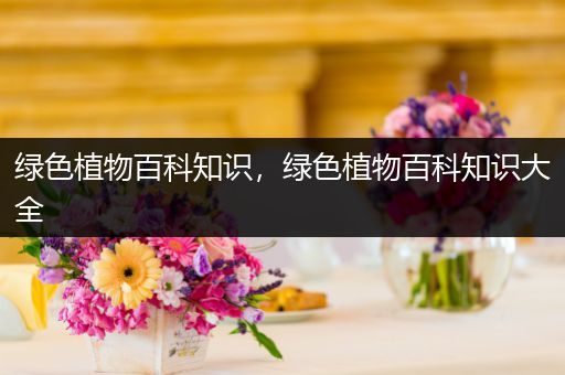 绿色植物百科知识，绿色植物百科知识大全