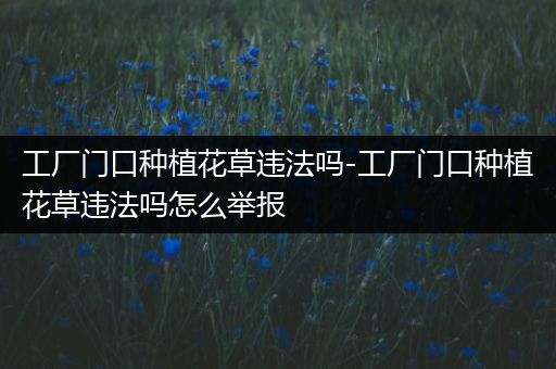 工厂门口种植花草违法吗-工厂门口种植花草违法吗怎么举报