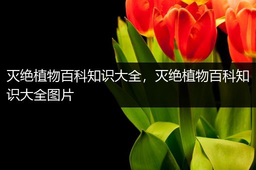 灭绝植物百科知识大全，灭绝植物百科知识大全图片