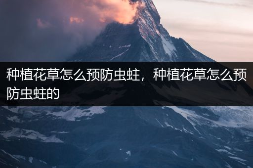 种植花草怎么预防虫蛀，种植花草怎么预防虫蛀的