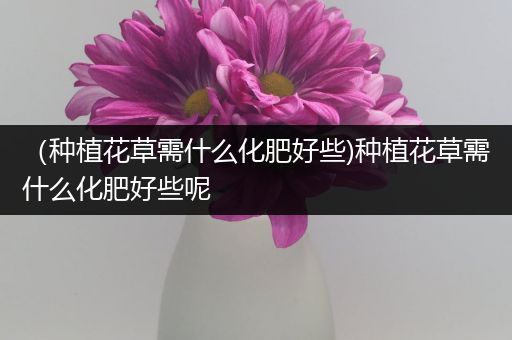 （种植花草需什么化肥好些)种植花草需什么化肥好些呢