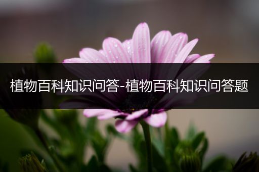 植物百科知识问答-植物百科知识问答题