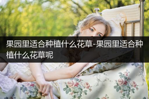 果园里适合种植什么花草-果园里适合种植什么花草呢