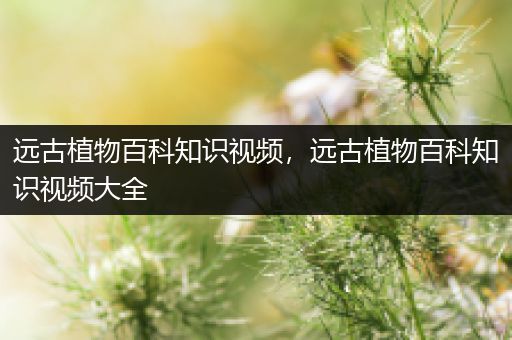 远古植物百科知识视频，远古植物百科知识视频大全
