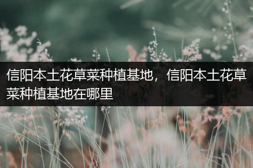 信阳本土花草菜种植基地，信阳本土花草菜种植基地在哪里