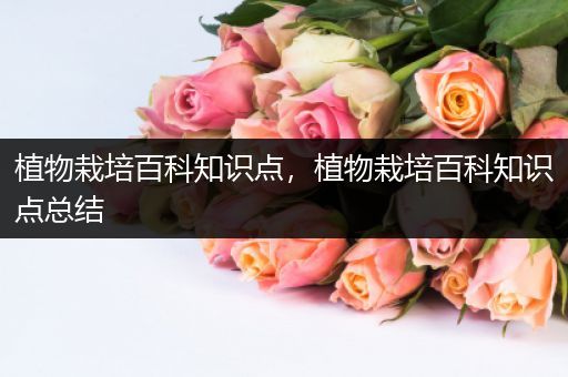 植物栽培百科知识点，植物栽培百科知识点总结