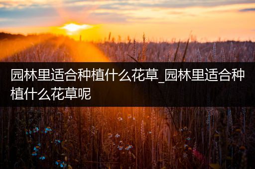 园林里适合种植什么花草_园林里适合种植什么花草呢
