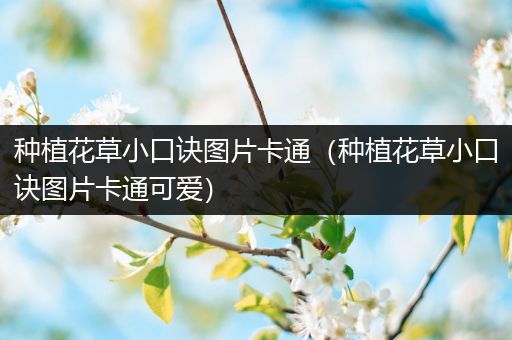 种植花草小口诀图片卡通（种植花草小口诀图片卡通可爱）