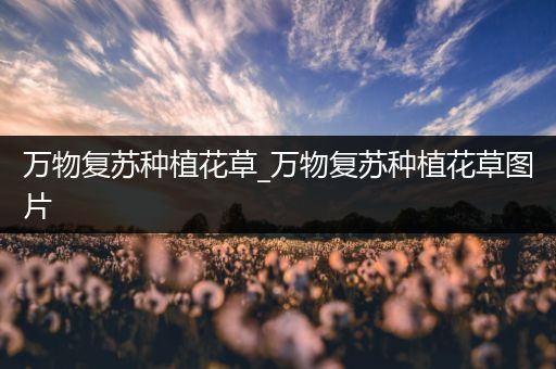 万物复苏种植花草_万物复苏种植花草图片