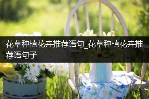 花草种植花卉推荐语句_花草种植花卉推荐语句子