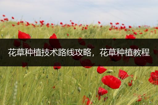 花草种植技术路线攻略，花草种植教程