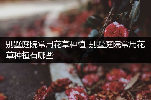 别墅庭院常用花草种植_别墅庭院常用花草种植有哪些