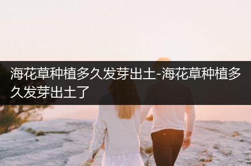 海花草种植多久发芽出土-海花草种植多久发芽出土了