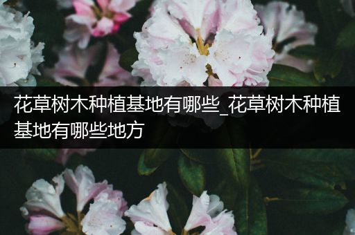 花草树木种植基地有哪些_花草树木种植基地有哪些地方
