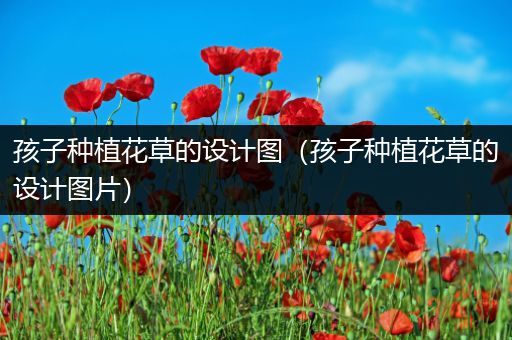孩子种植花草的设计图（孩子种植花草的设计图片）