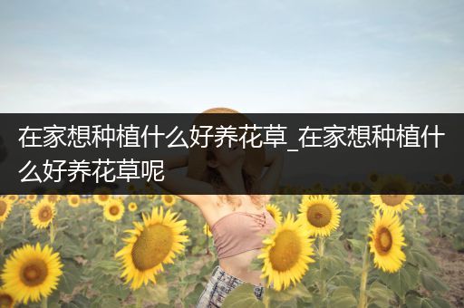 在家想种植什么好养花草_在家想种植什么好养花草呢