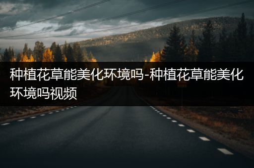 种植花草能美化环境吗-种植花草能美化环境吗视频