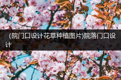 （院门口设计花草种植图片)院落门口设计