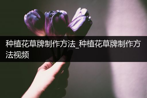 种植花草牌制作方法_种植花草牌制作方法视频