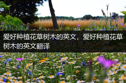 爱好种植花草树木的英文，爱好种植花草树木的英文翻译