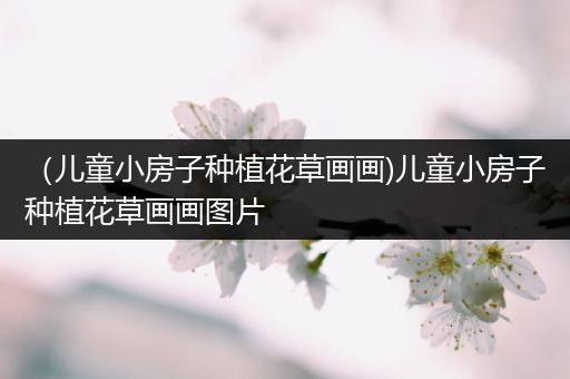 （儿童小房子种植花草画画)儿童小房子种植花草画画图片