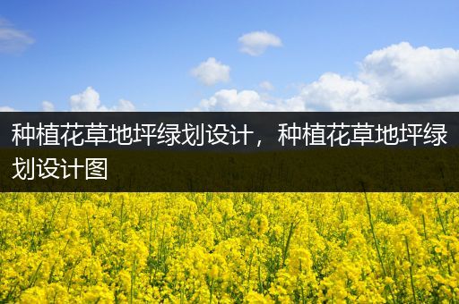 种植花草地坪绿划设计，种植花草地坪绿划设计图