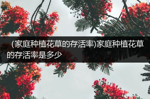（家庭种植花草的存活率)家庭种植花草的存活率是多少