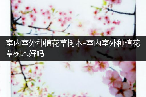 室内室外种植花草树木-室内室外种植花草树木好吗
