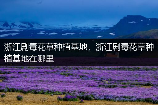 浙江剧毒花草种植基地，浙江剧毒花草种植基地在哪里