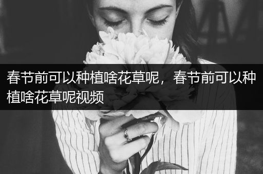 春节前可以种植啥花草呢，春节前可以种植啥花草呢视频