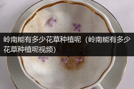 岭南能有多少花草种植呢（岭南能有多少花草种植呢视频）