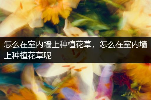 怎么在室内墙上种植花草，怎么在室内墙上种植花草呢