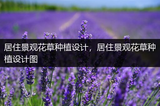 居住景观花草种植设计，居住景观花草种植设计图